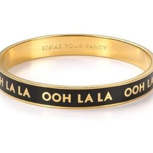 Kate Spade Bangle - Gold/Blk - Ooh la la